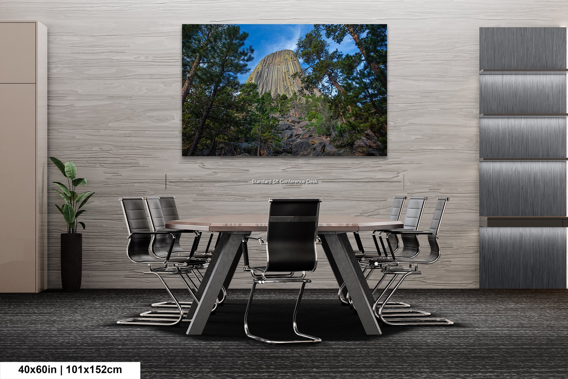 a dining room with a table and chairs