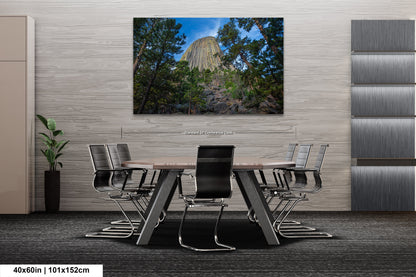 a dining room with a table and chairs
