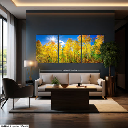 a living room filled with furniture and a painting on the wall