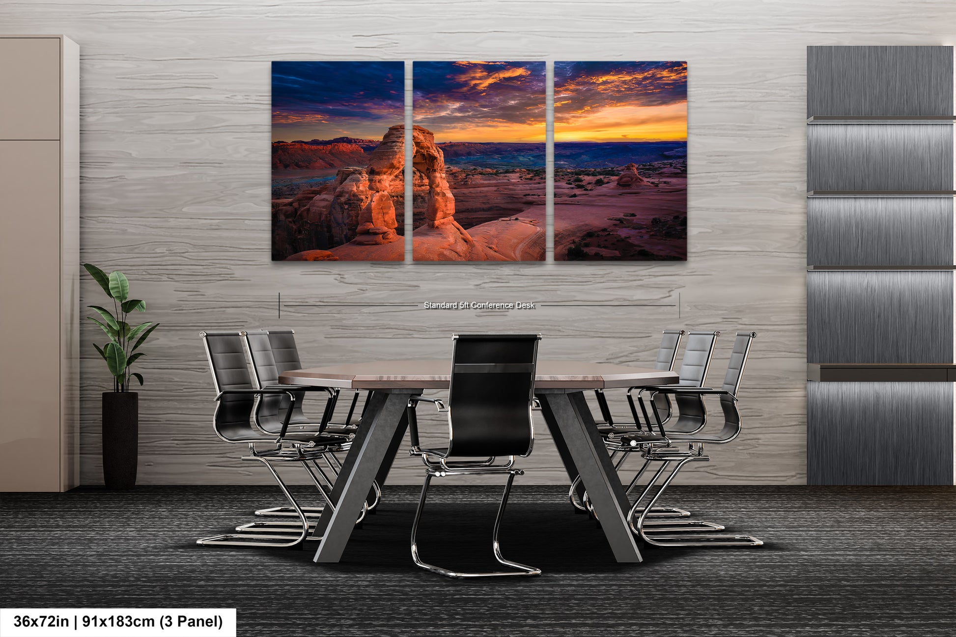 a dining room with a table and chairs