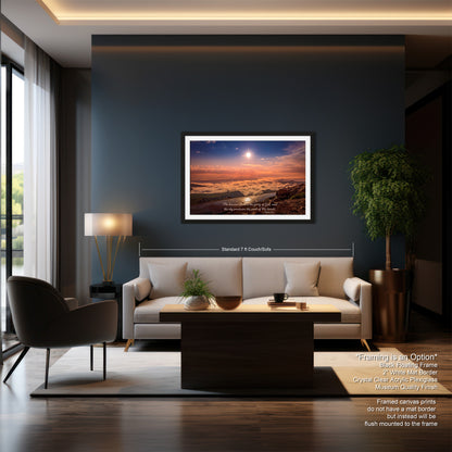 a living room filled with furniture and a painting on the wall