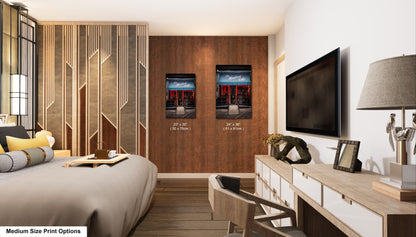 a bedroom with a large bed and a flat screen tv