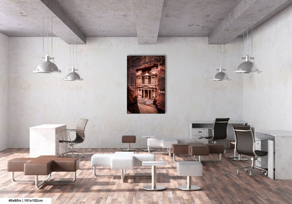 a room filled with lots of furniture and a painting on the wall