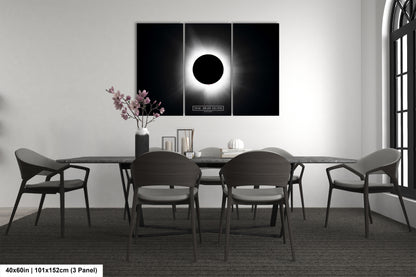 a black and white photo of a dining room