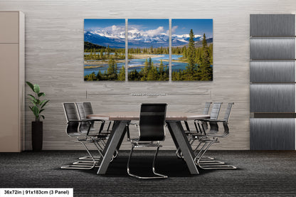 a dining room with a table and chairs
