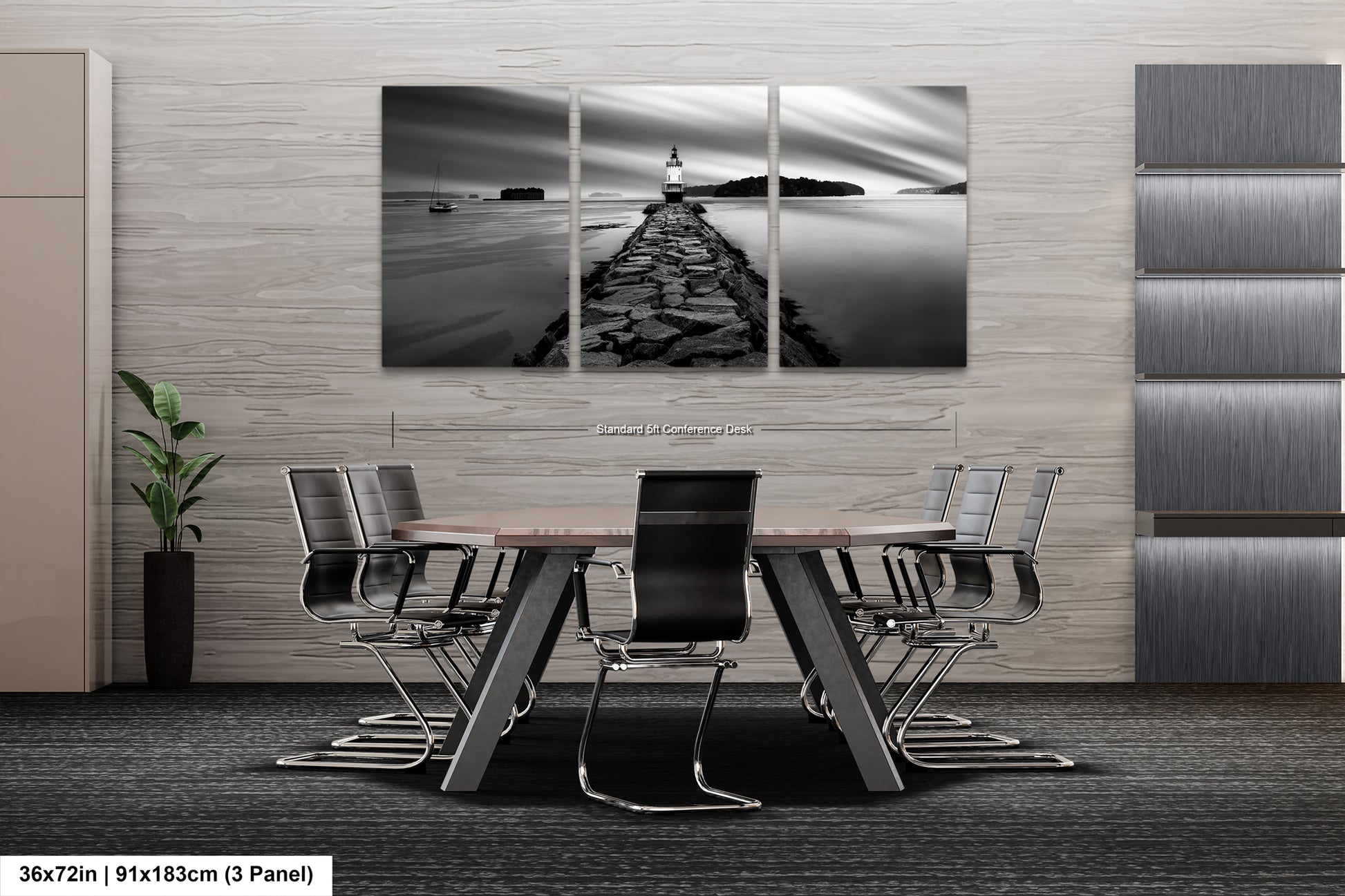 a black and white photo of a table and chairs