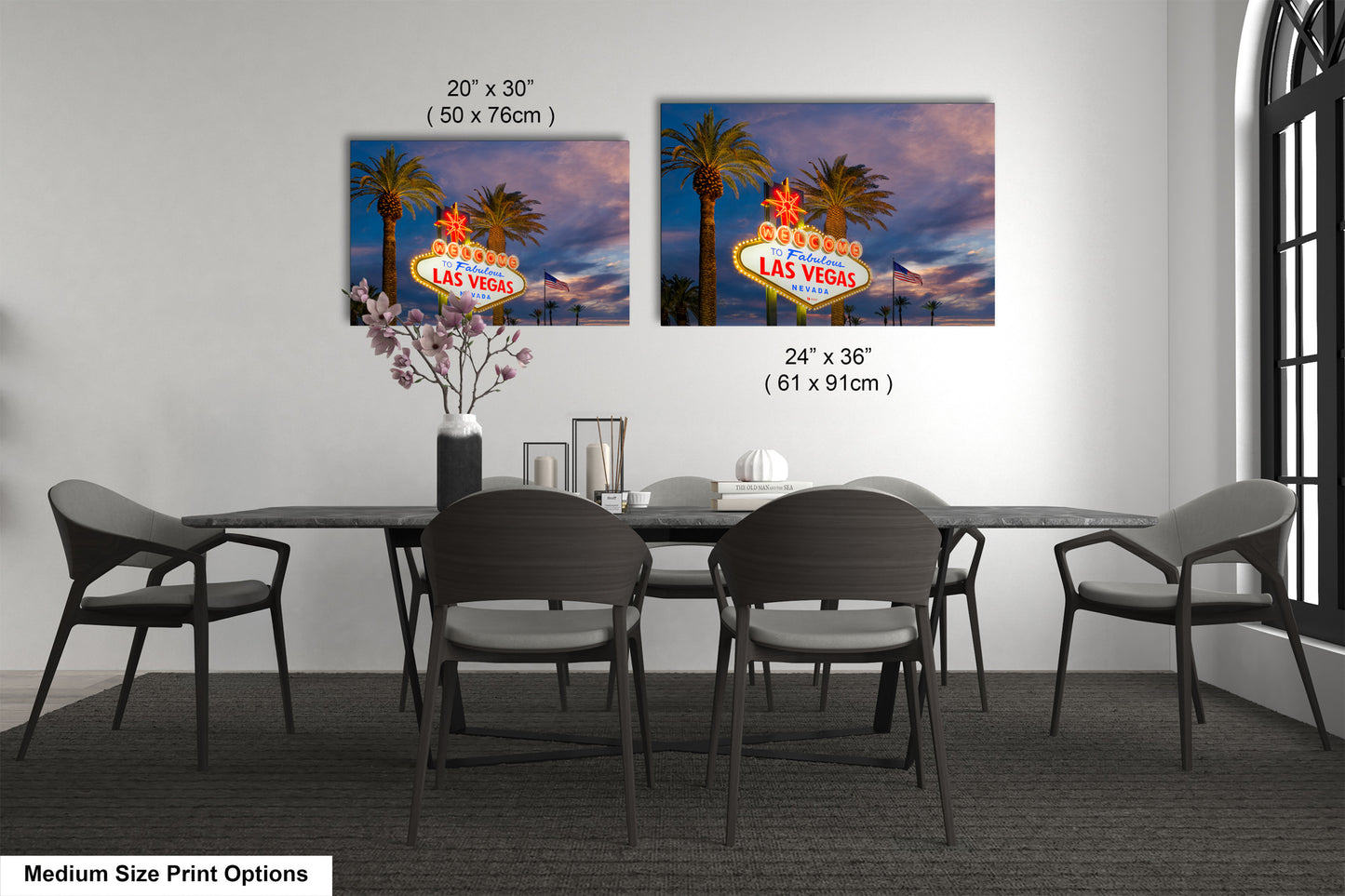 a dining room with a table and chairs