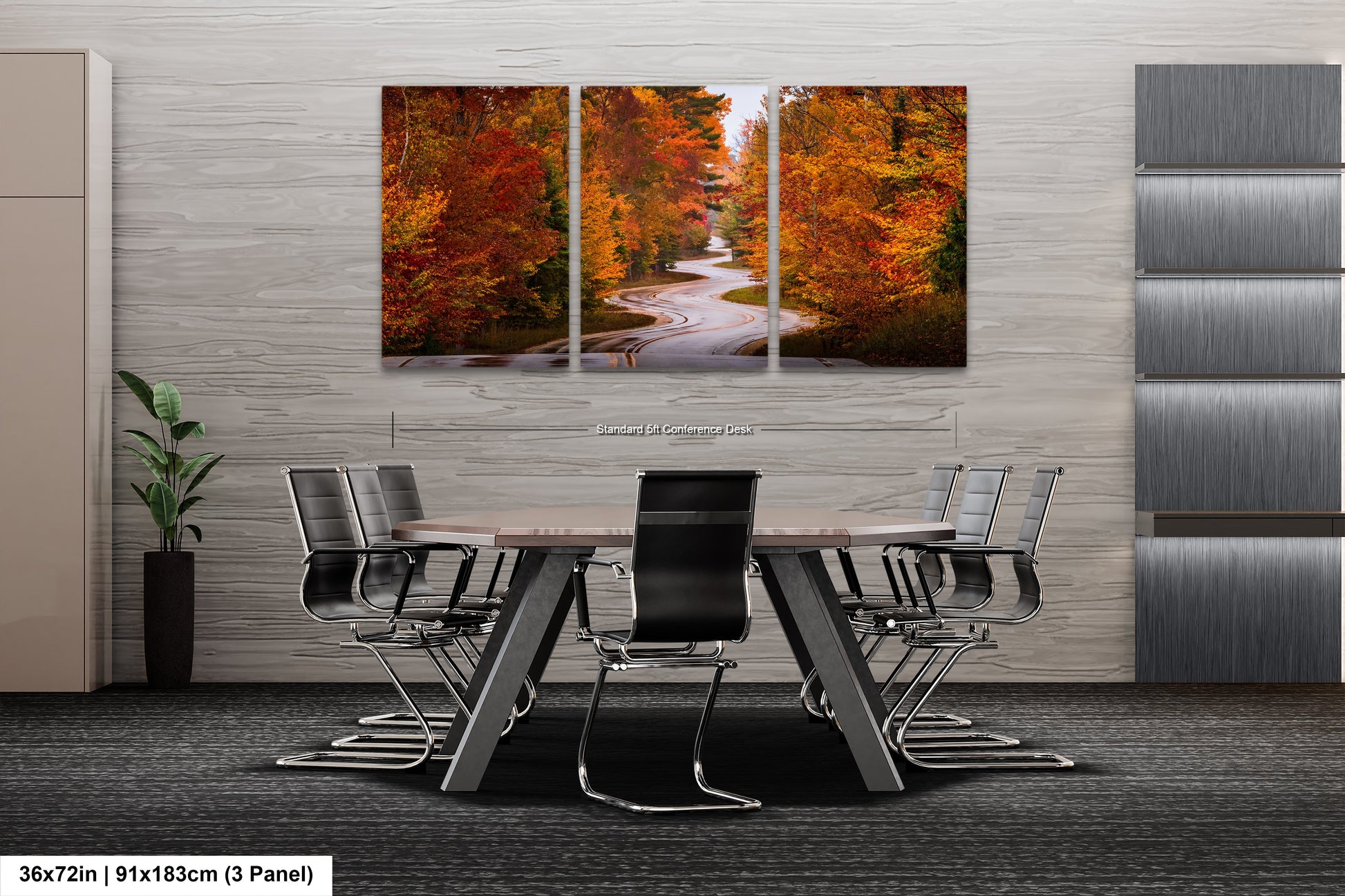 a dining room with a table and chairs