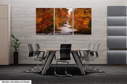 a dining room with a table and chairs