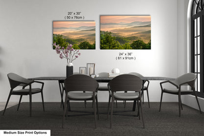 a dining table with four chairs and a vase with flowers