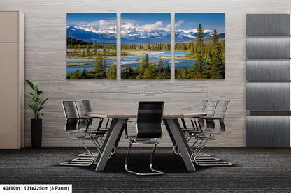 a dining room with a table and chairs