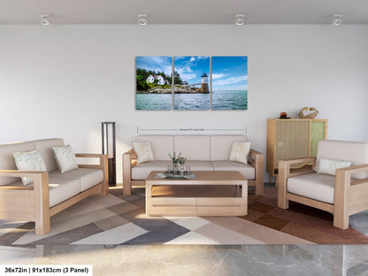 a living room filled with furniture and a painting on the wall
