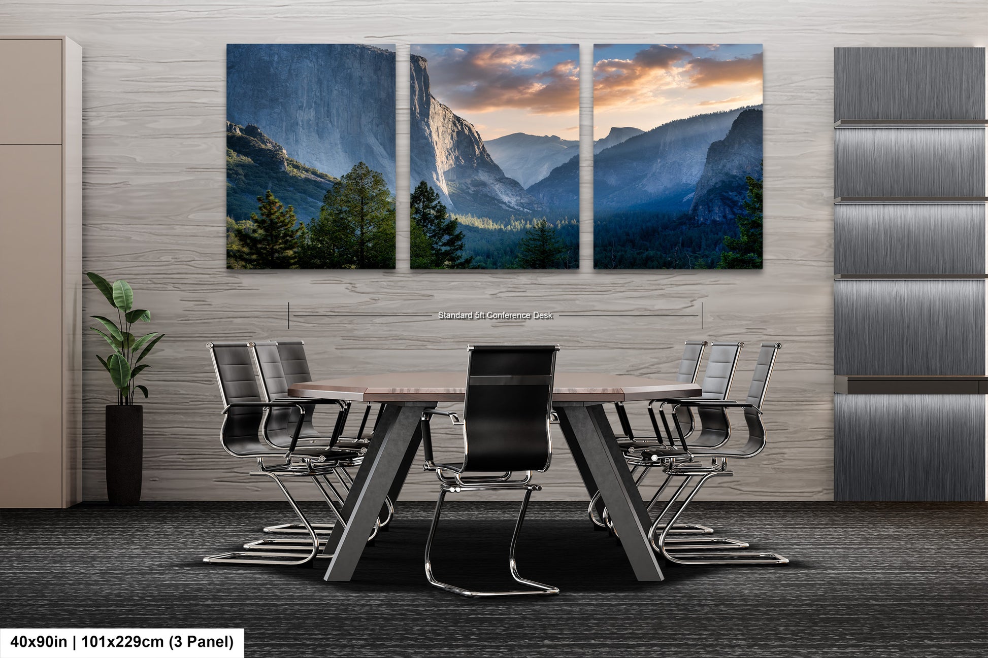 a dining room with a table and chairs