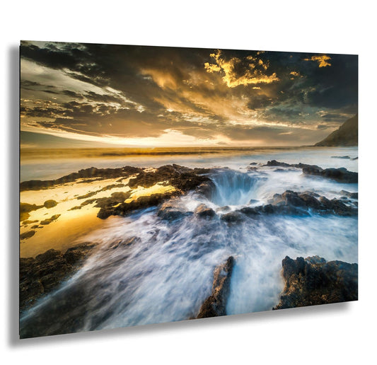 a picture of a sunset over the ocean