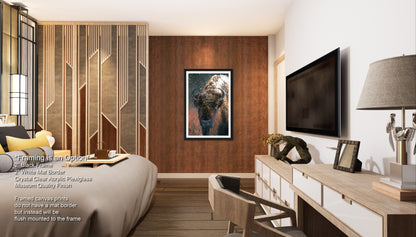 a bed room with a neatly made bed and a flat screen tv
