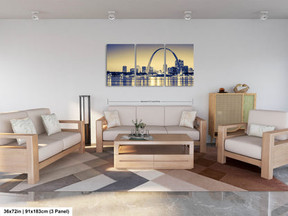 a living room filled with furniture and a painting on the wall