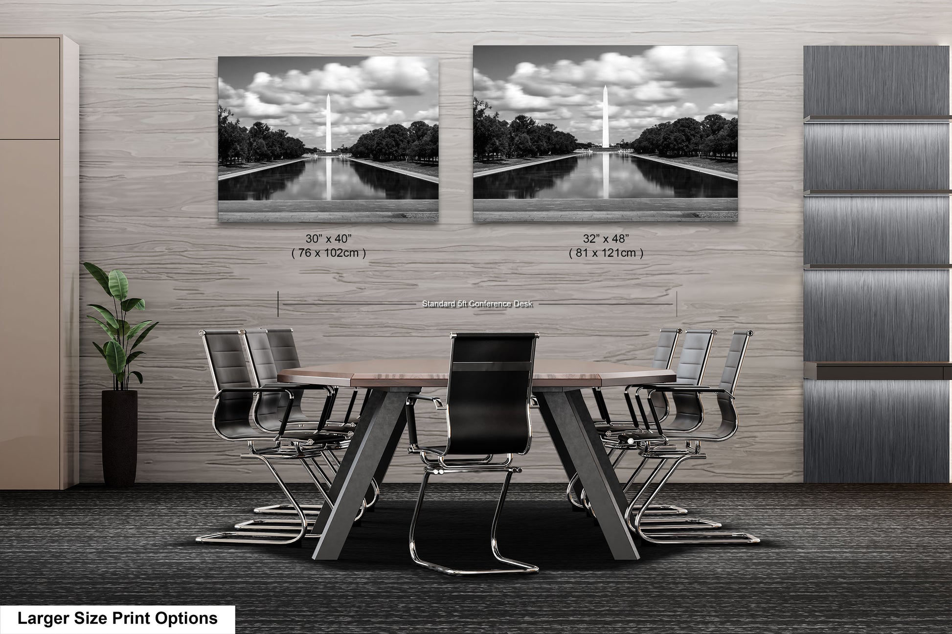 a black and white photo of a table and chairs