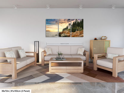 a living room filled with furniture and a painting on the wall
