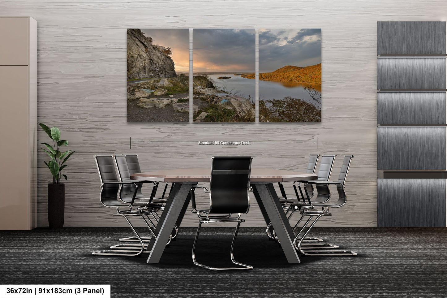 a dining room with a table and chairs