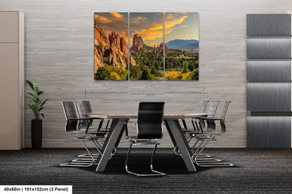 a dining room with a table and chairs