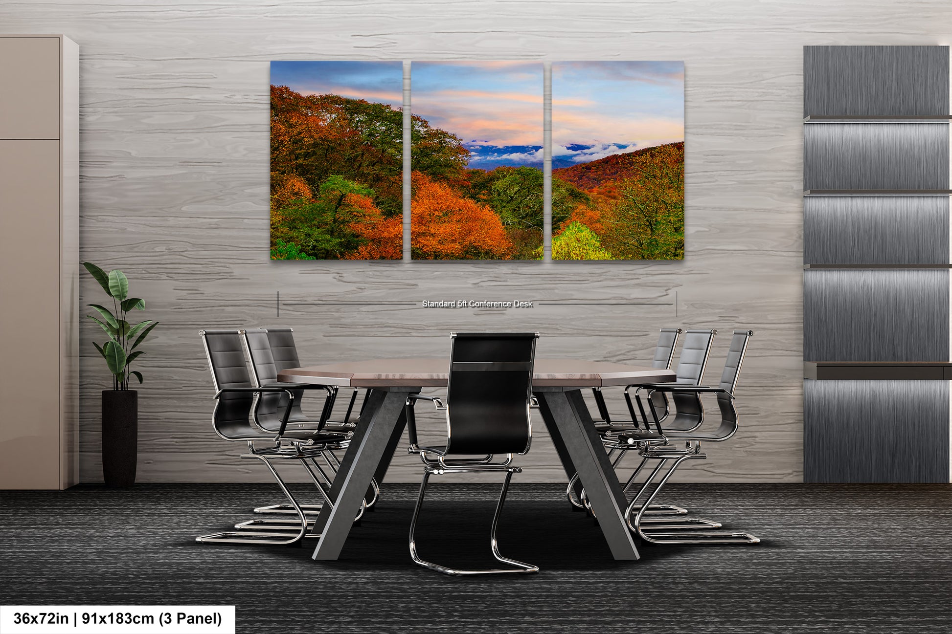 a dining room with a table and chairs