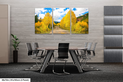 a dining room with a table and chairs