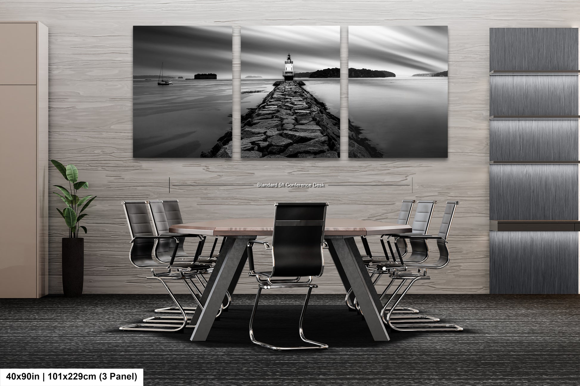 a black and white photo of a table and chairs