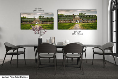 a dining room with a table and chairs