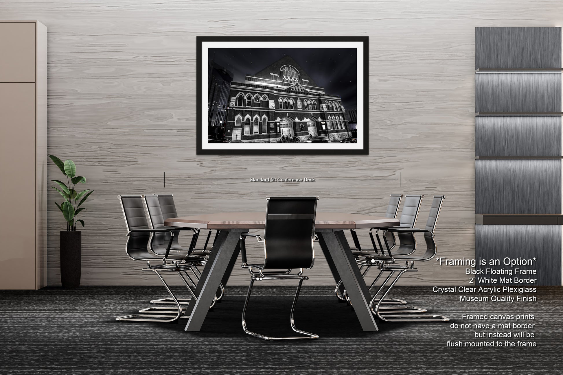 a black and white photo of a dining room table