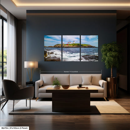 a living room filled with furniture and a painting on the wall