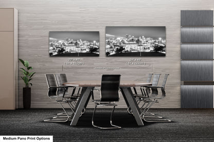 a conference room with a table and chairs