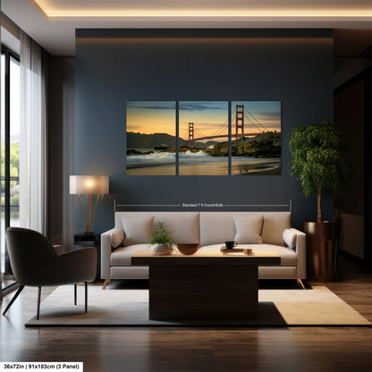a living room filled with furniture and a painting on the wall