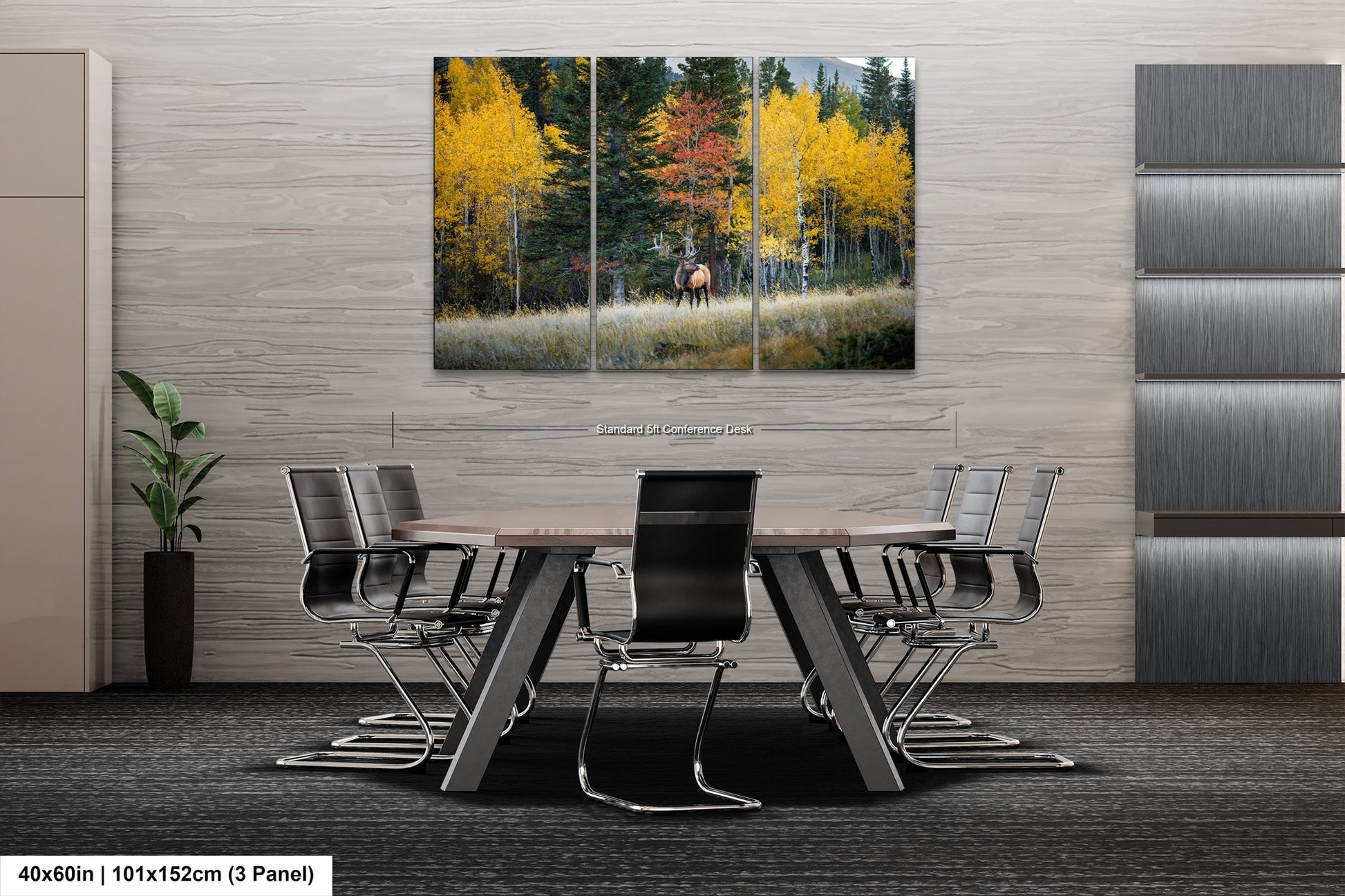 a dining room with a table and chairs