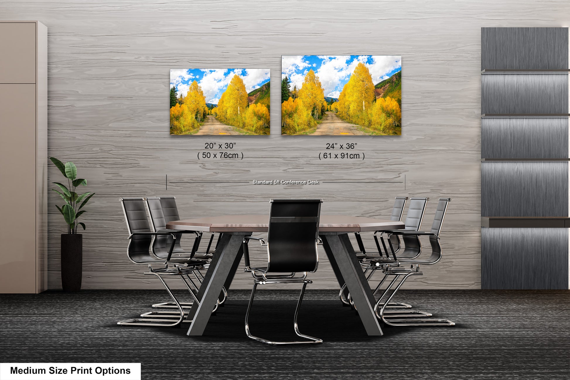 a dining room with a table and chairs