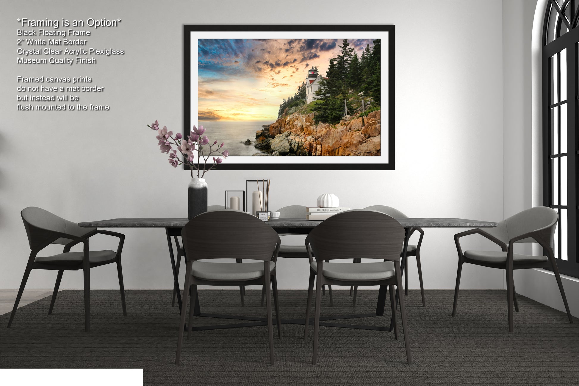 a picture of a dining room with a table and chairs