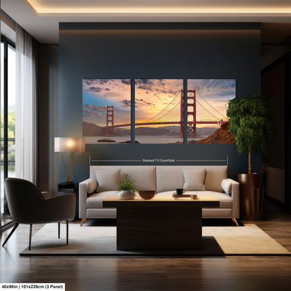 a living room filled with furniture and a painting on the wall