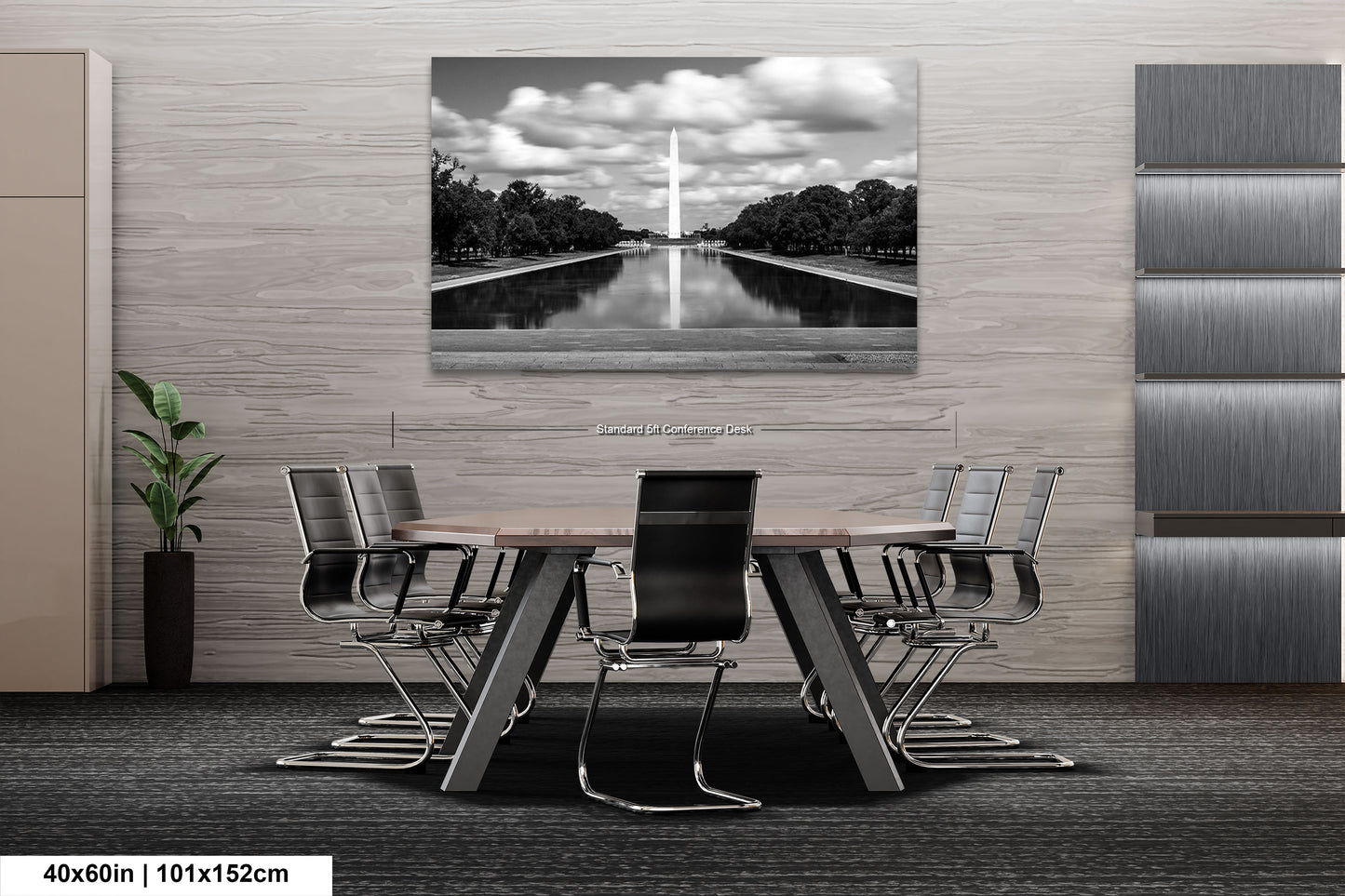 a black and white photo of the washington monument