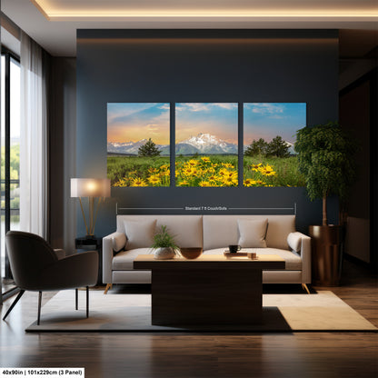 a living room filled with furniture and a large window
