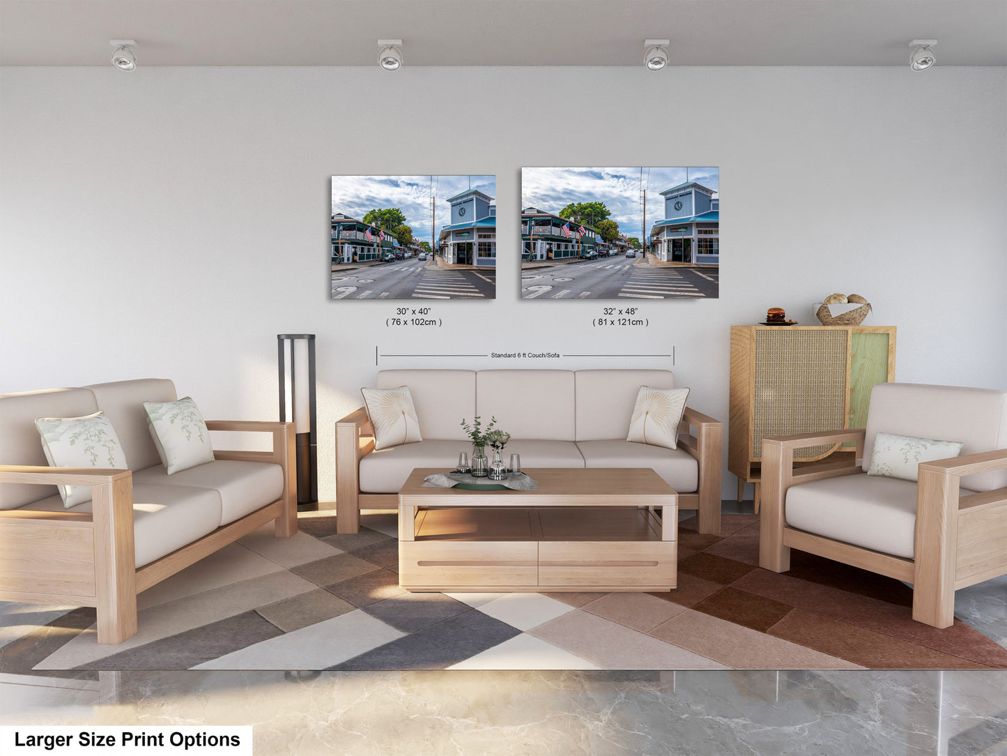 a living room filled with furniture and a coffee table