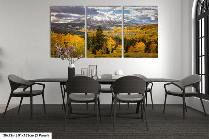 a dining room with a table and chairs