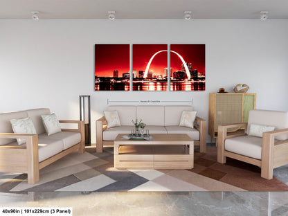 a living room filled with furniture and a painting on the wall