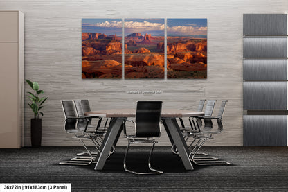 a dining room with a table and chairs