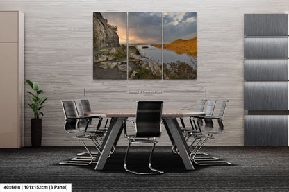 a dining room with a table and chairs