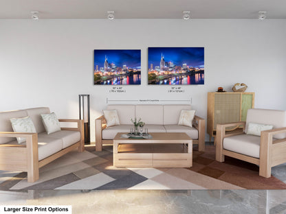 a living room filled with furniture and a painting on the wall