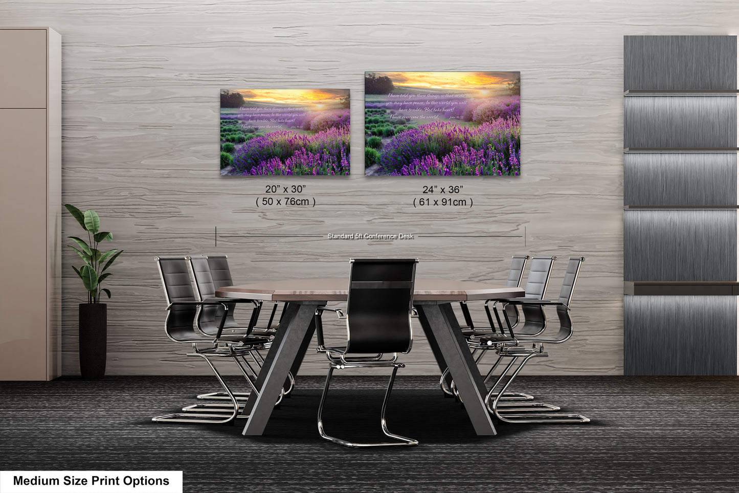 two pictures of a table and chairs in a room