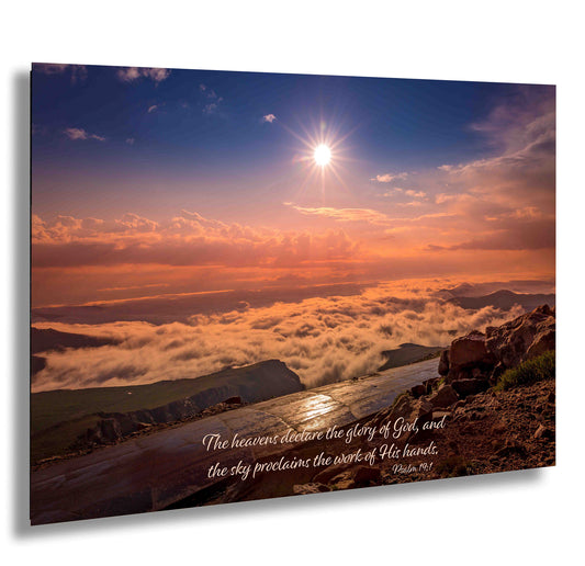 a picture of a sunset with a quote on it