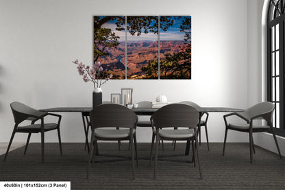 a dining room with a table and chairs
