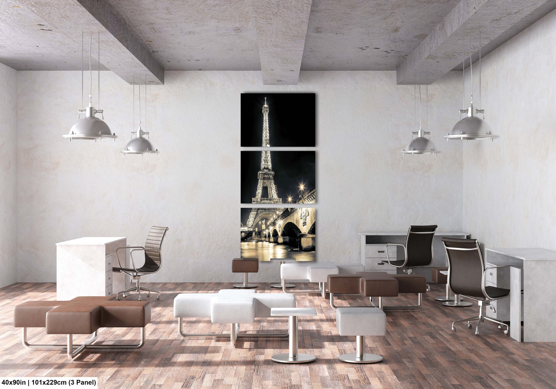 a room with a lot of chairs and tables