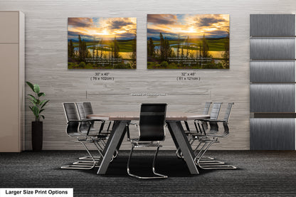 a dining room with a table and chairs