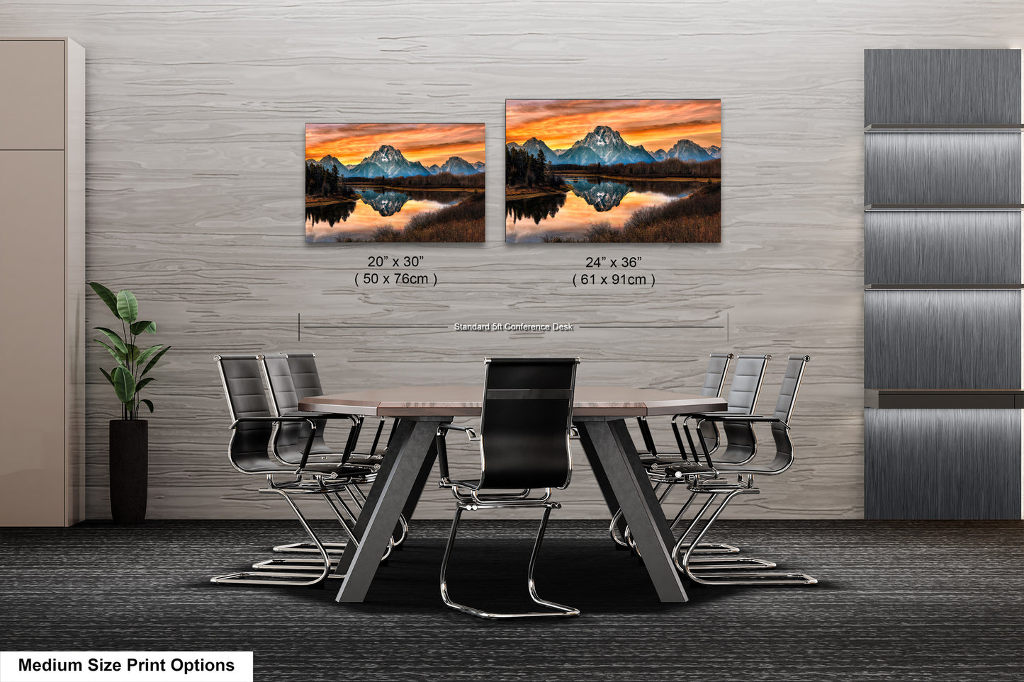 a dining room with a table and chairs